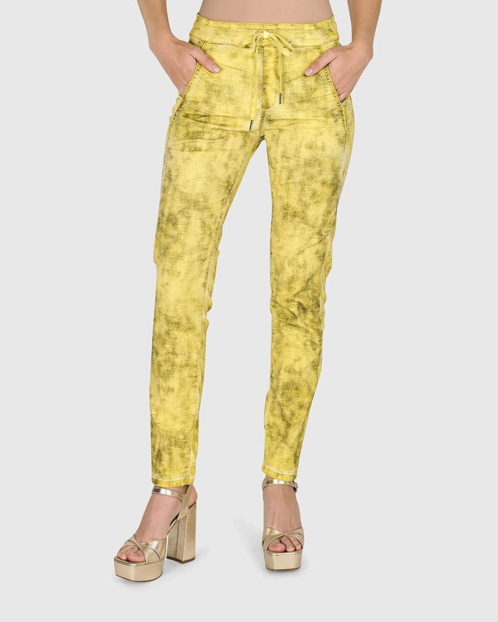 Copied - Alembika NWT in Poly ICONIC STRETCH JEANS, CITRON Size 4 (12-14)